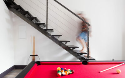 Escalier limon central en acier brut – Tarbes (65)