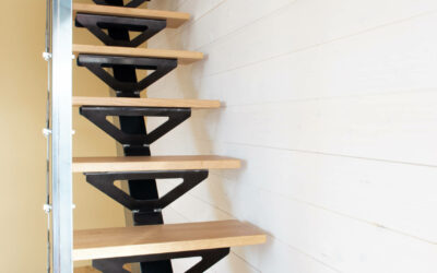 Escalier droit et garde corps en tôles Gantois – Tarbes (65)