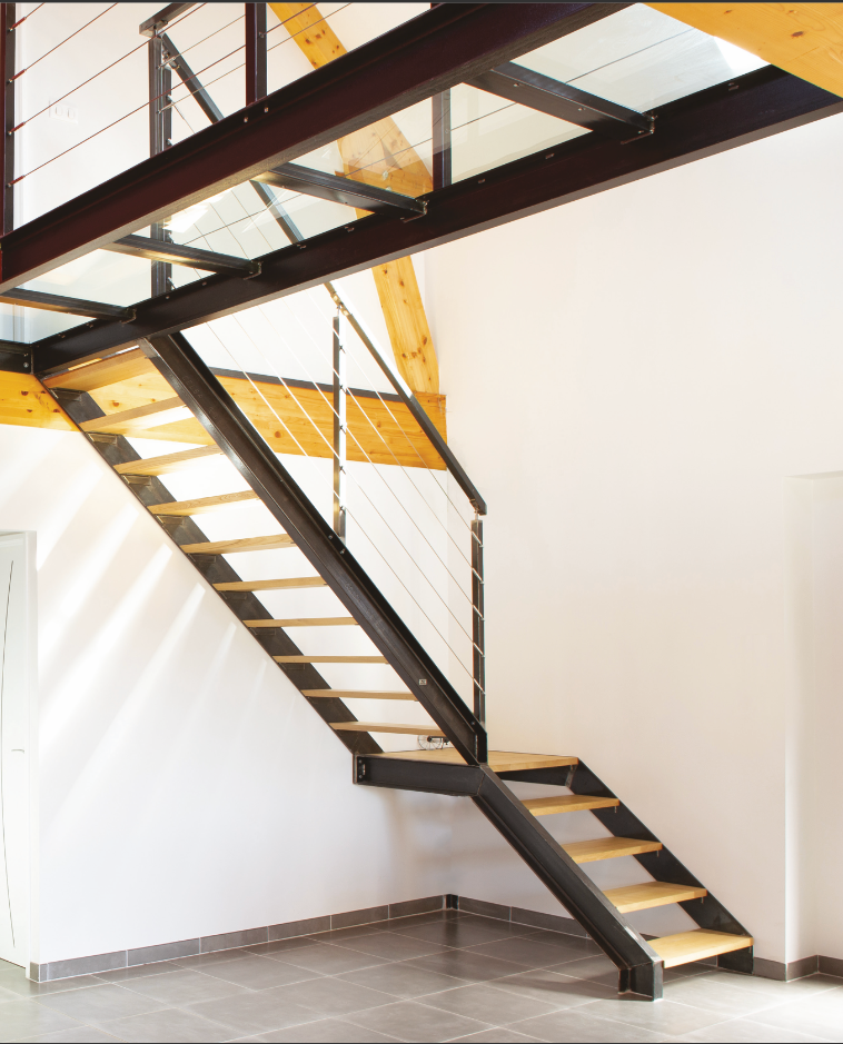Escalier limons latéraux - Welding Design Tarbes(65)