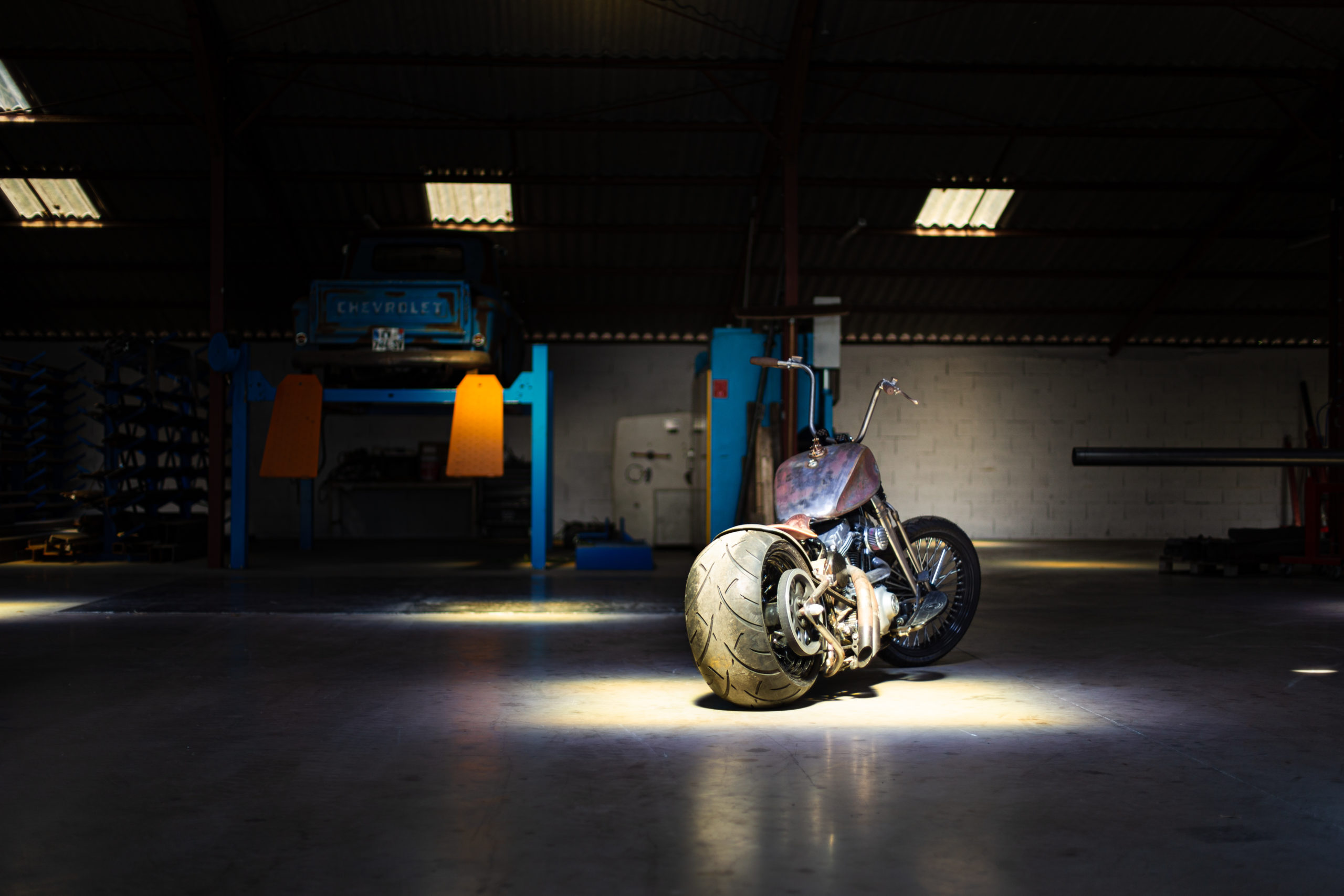 Rénovation moto de collection - Harley Softail