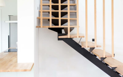 Escalier à limon central thermolaqué – Tarbes (65)