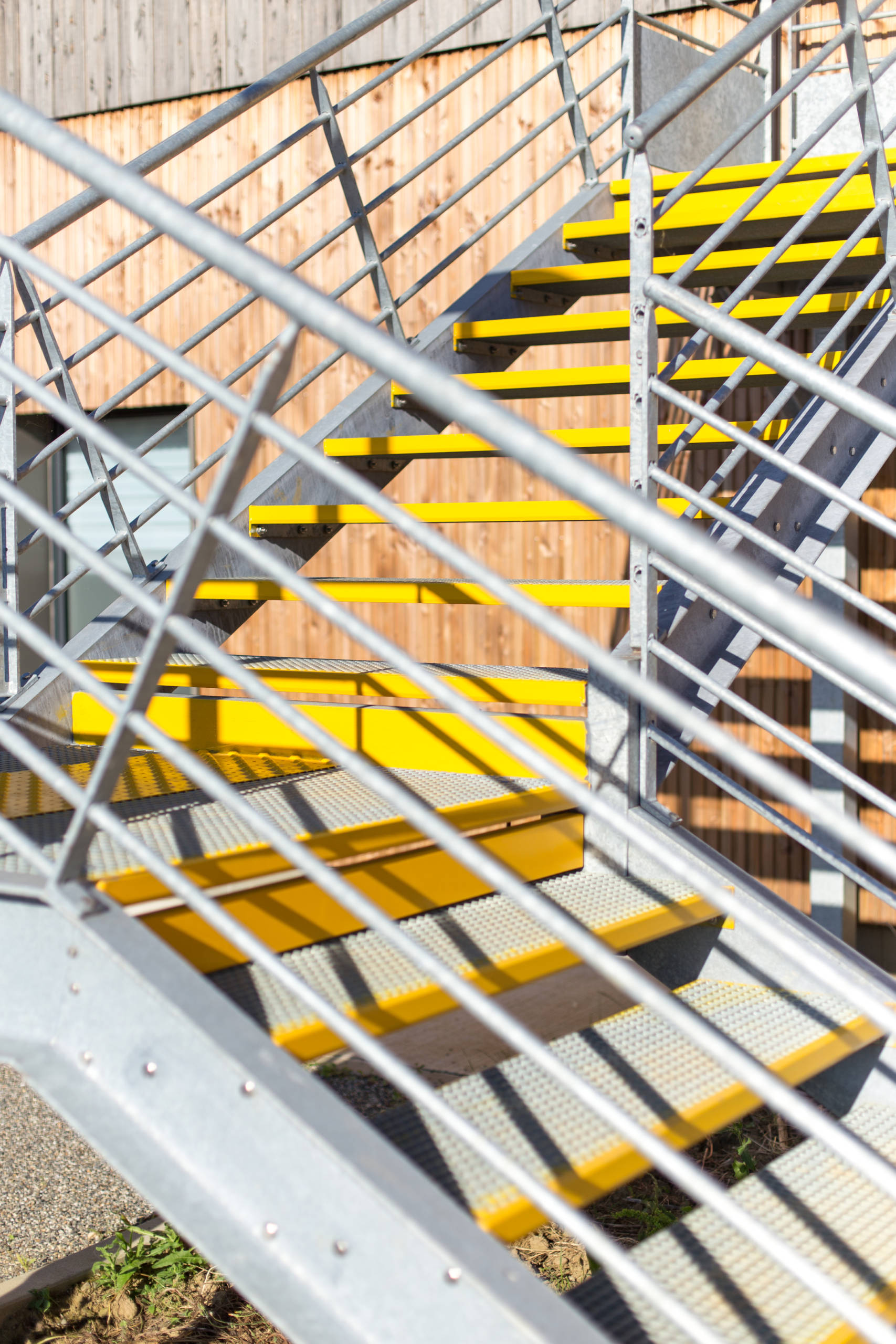 Escalier en acier aux normes ERP