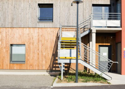 Escalier en acier aux normes ERP