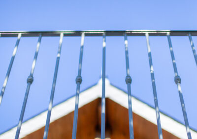 Escalier extérieur à limons latéraux