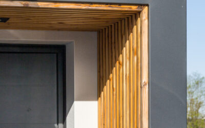 Porche entrée de maison en acier thermolaqué – Tarbes (65)