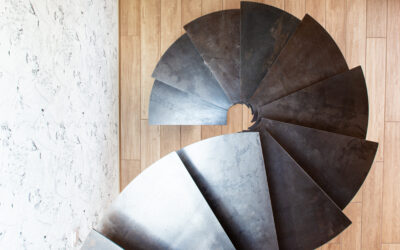 Escalier limon débillardé en colimaçon – Tarbes (65)
