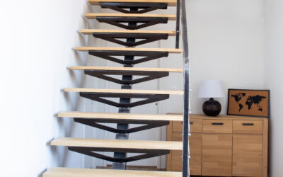 Escalier droit à limon central – Tarbes (65)
