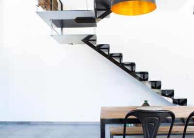 Escalier accordéon métal sur mesure Welding design Idron