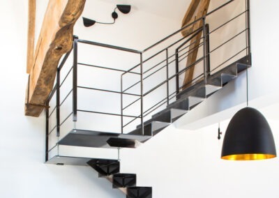 Escalier accordéon métal sur mesure Welding design Pau