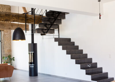 Escalier accordéon métal sur mesure Welding design 64