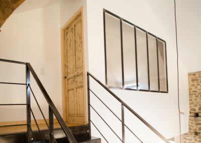 Verrière et Escalier accordéon métal sur mesure Welding design Soumoulou