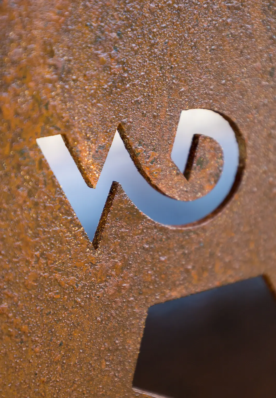 brasero jardin extérieur patin corten welding design