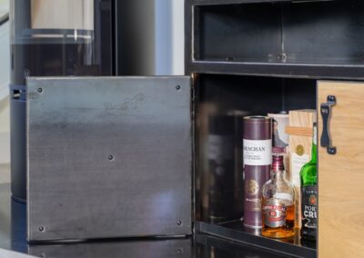 Meuble TV - COUHAILLAT- rangement bouteilles