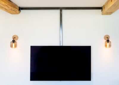 Support TV orientable vue de face