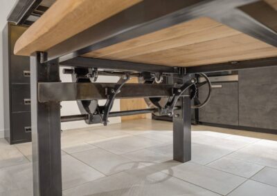 Table chêne et granit - mécanisme