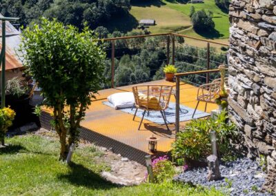 Terrasse Corten - vue de loin