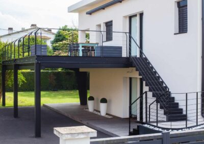 Terrasse Milhas - vue escaliers