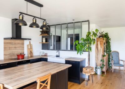 Verrière cuisine vue d'ensemble