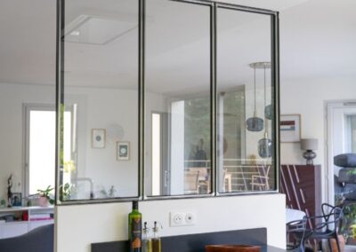 Verrière de séparation - vue cuisine
