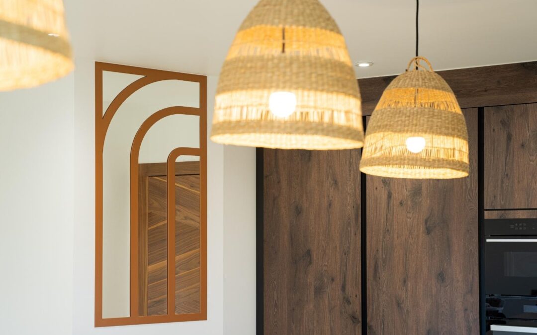 Verrières art déco cuivrées