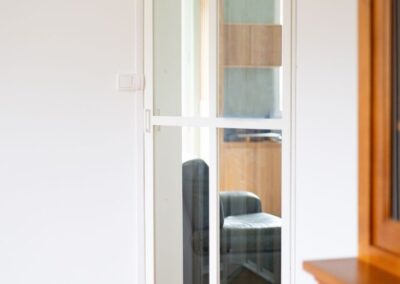 Verrière blanche art déco fermée
