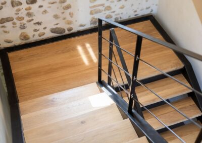 Escalier limon lateraux