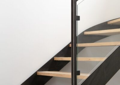 Escalier limon lateraux bois